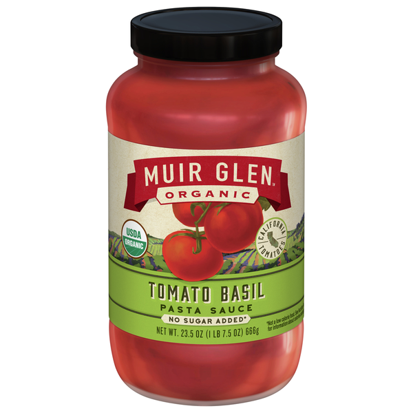 Muir Glen Pasta Sauce, Tomato Basil hero