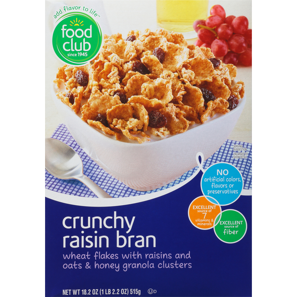 Cereal Food Club Cereal, Crunchy Raisin Bran hero