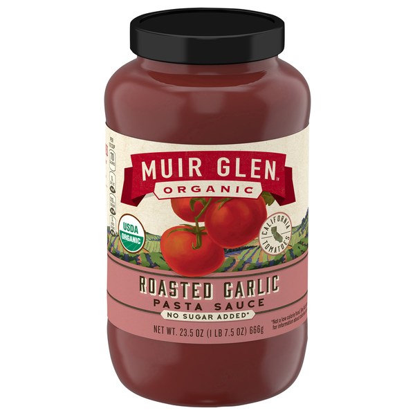 Pasta Sauce Muir Glen Pasta Sauce, Roasted Garlic hero