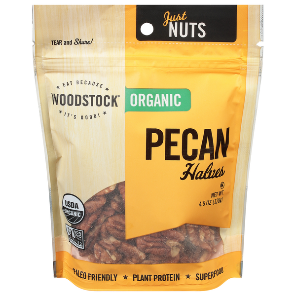 Nuts, Seeds & Dried Fruit WOODSTOCK Pecan Halves, Organic hero