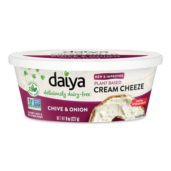 Cream Cheese & Sour Cream Daiya Dairy Free Chive and Onion Cream Cheese hero