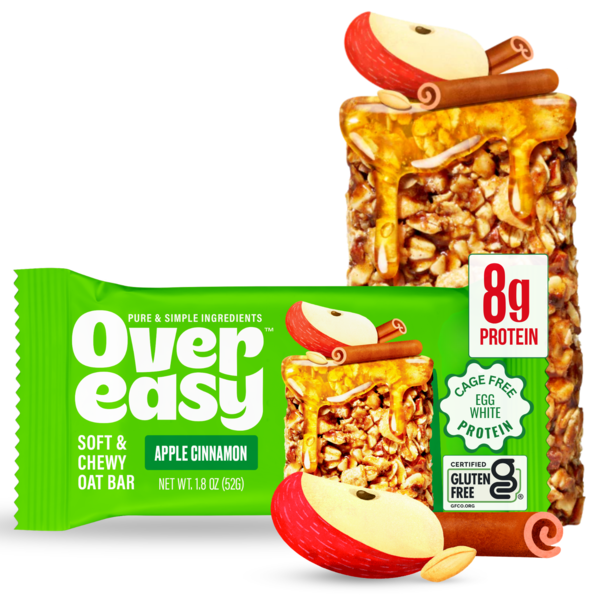 Energy & Granola Bars Over Easy Oatmeal Breakfast Bar, Apple Cinnamon hero