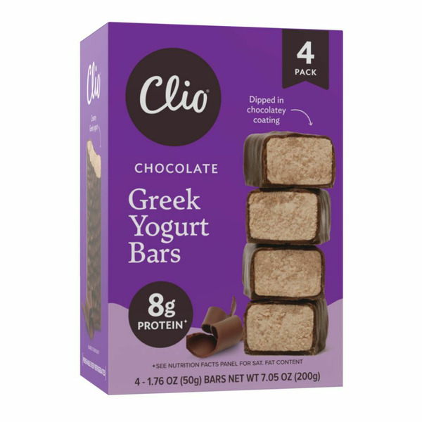 Clio Chocolate Greek Yogurt Bars hero