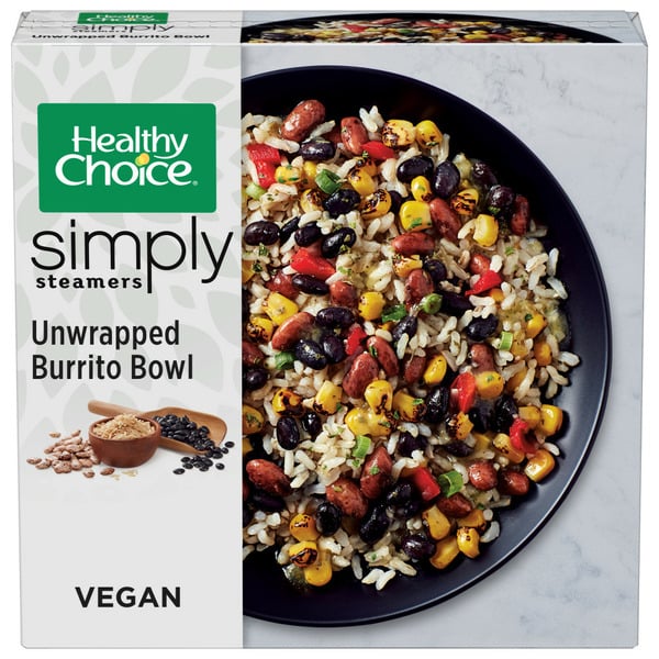 Frozen Meals Healthy Choice Simply Steamers Unwrapped Burrito Bowl Frozen Meal hero