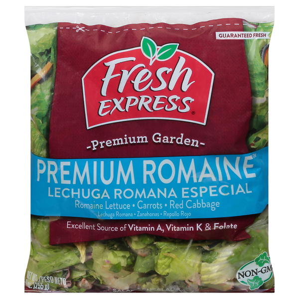 Packaged Vegetables & Fruits Fresh Express Salad Kit, Premium Romaine hero