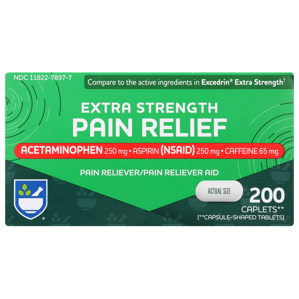 Pain & Fever Relief Rite Aid Rite Extra Strength Pain Reliever, 200 Caplets hero