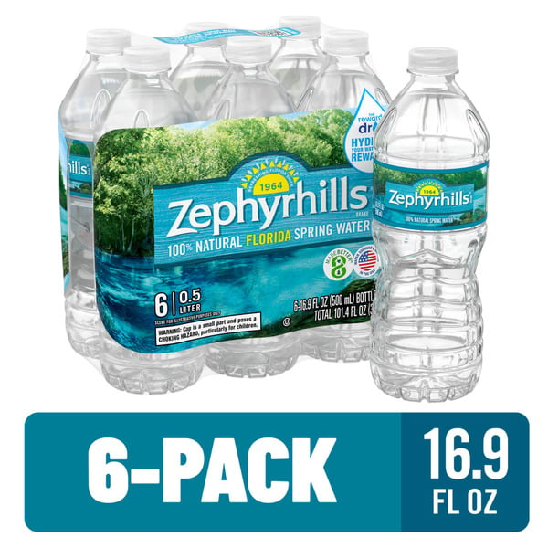 Water, Seltzer & Sparkling Water Zephyrhills Natural Florida Spring Water Beach Pack hero