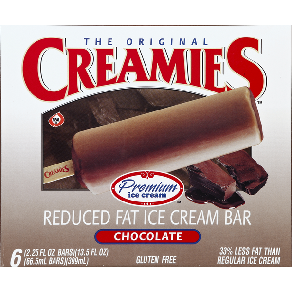 Ice Cream & Ice Creamies Ice Cream Bar, Reduced Fat, Chocolate hero