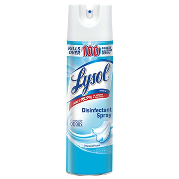 Cleaning Products and Supplies Lysol Disinfectant, Sanitizing and Antibacterial Spray, Crisp Linen hero