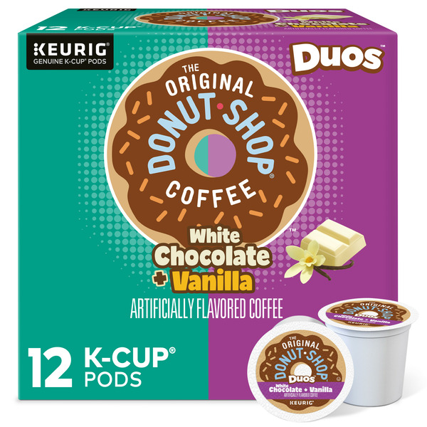 Coffee The Original Donut Shop Duos White Chocolate + Vanilla K-Cup Pods hero