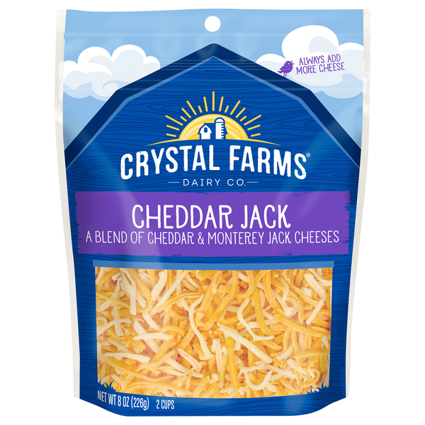 Packaged Cheese Crystal Farms Cheeses, Cheddar Jack hero