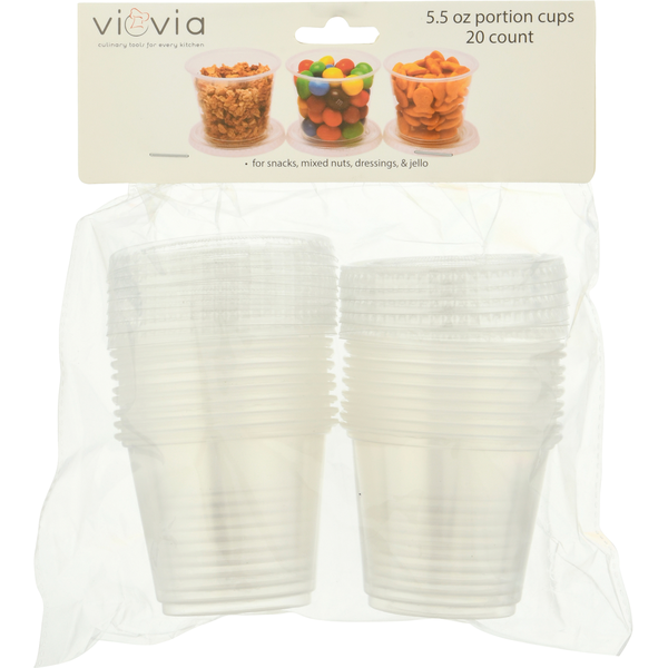 Plates, Bowls, Cups & Flatware Viovia Portion Cups, 5.5 Ounce hero