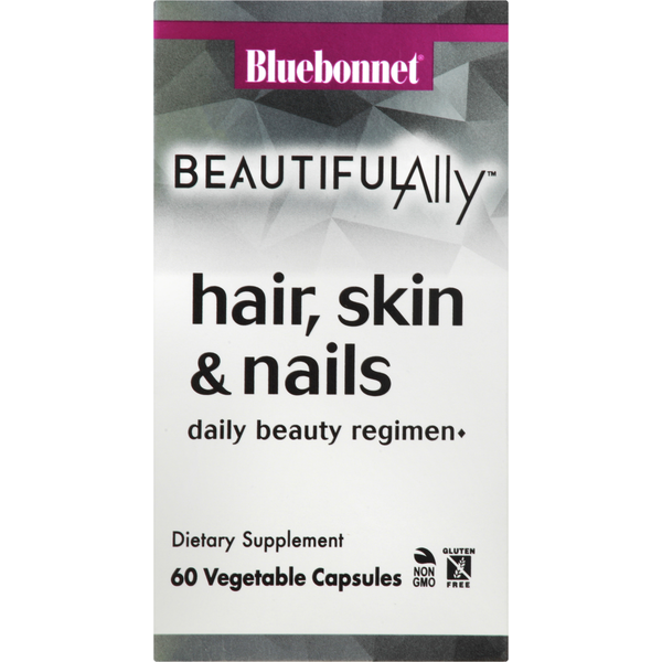 Hair Care Bluebonnet Daily Beauty Regimen, Hair, Skin & Nails, Vegetable Capsules hero