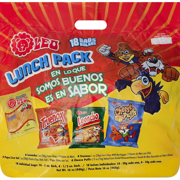 Chips & Pretzels Leo Lunch Pack hero