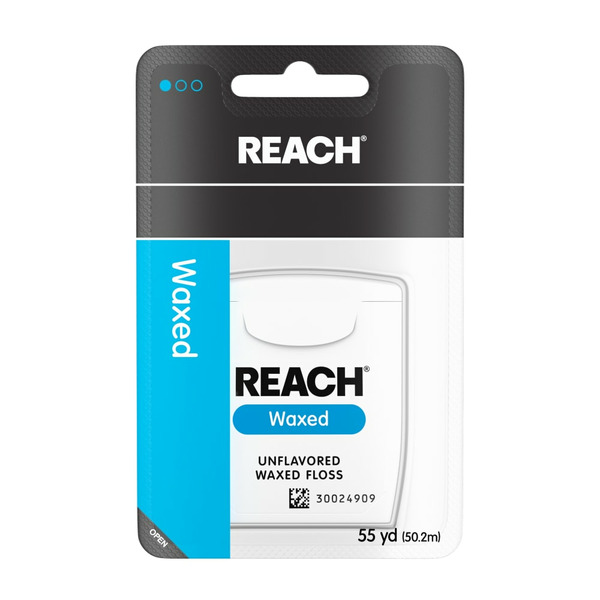 Oral Hygiene REACH Unflavored Waxed Dental Floss, Oral Care, Ada Accepted hero