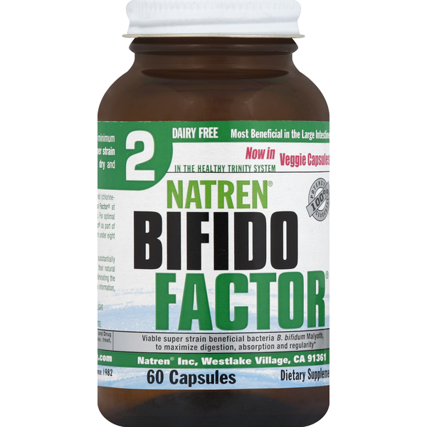 Probiotics & Digestion Natren Bifido Factor, 2, Capsules hero