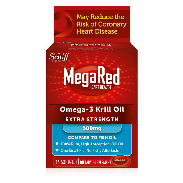 Vitamins & Supplements Schiff MegaRed 500mg Extra Strength Omega-3 Krill Oil Softgels hero