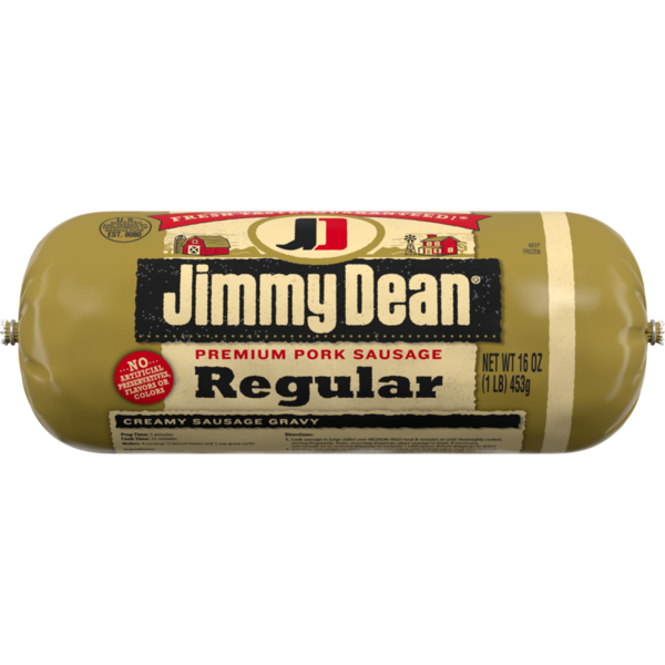 Hot Dogs, Bacon & Sausage Jimmy Dean Premium Pork Regular Breakfast Sausage Roll, 16 ounce hero