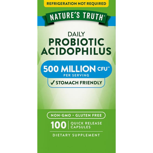 Digestion Nature's Truth Probiotic Acidophilus Capsules hero