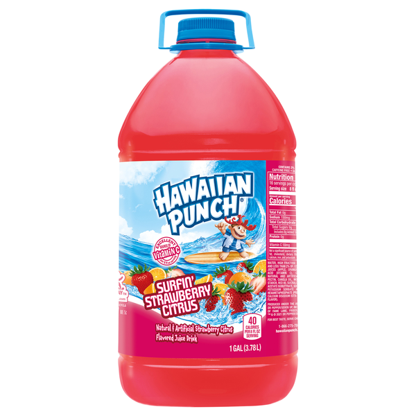 Juice & Nectars Hawaiian Punch Juice Drink, Surfin' Strawberry Citrus hero