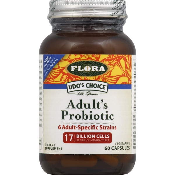 Probiotics & Digestion Flora Probiotic, Adult's, Vegetarian Capsules hero