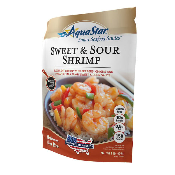 Packaged Seafood Aqua Star Sweet & Sour Shrimp Smart Seafood Saute hero