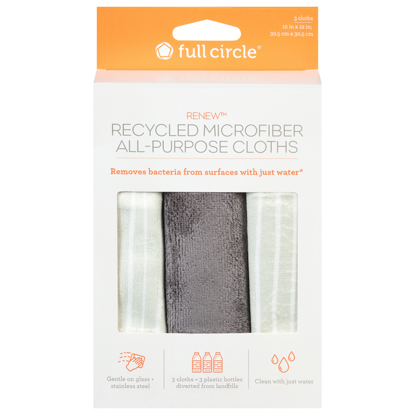 Full Circle All -Purpose Cloths, Recycled Microfiber hero