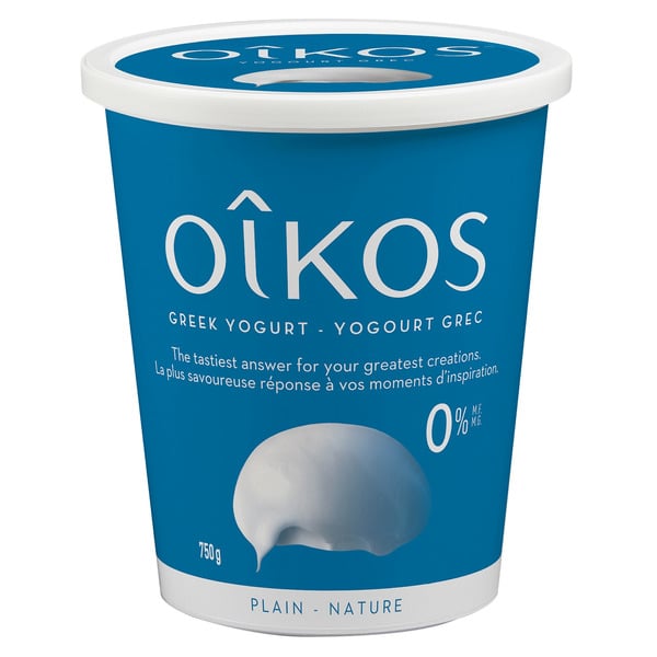 Yogurt Oikos Fat Free Greek Yogurt, Plain, No Added Sugar Value Tub hero