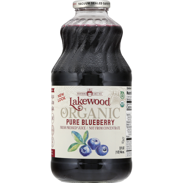 Juice & Nectars Lakewood Pressed Juice, Organic, Fresh, Pure Blueberry hero