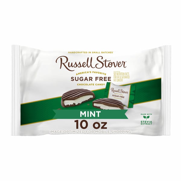 Candy & Chocolate Russell Stover Sugar Free Dark Chocolate Mint Patties Candy hero