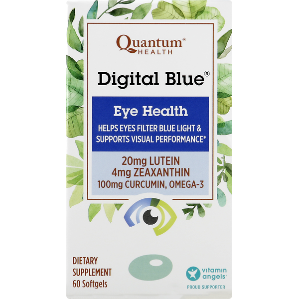 Energy & Granola Bars Quantum Health Eye Health, Digital Blue, Softgels hero