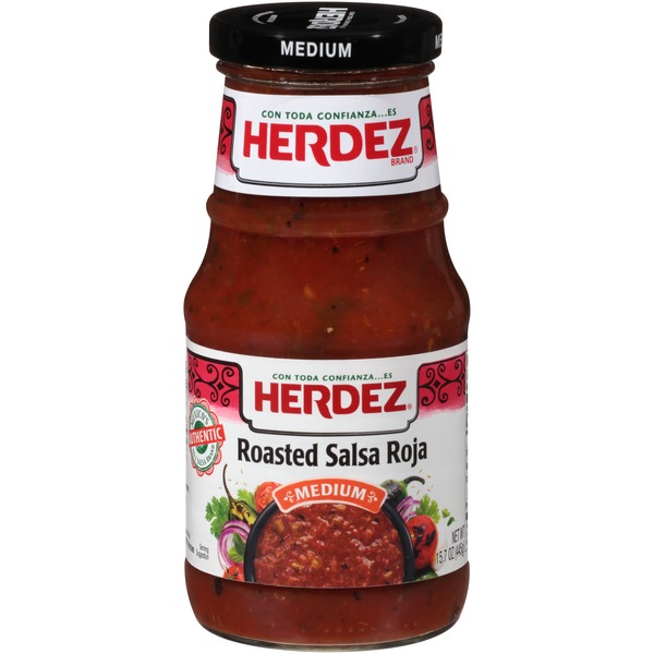 Latino Foods Herdez Roasted Salsa Roja Medium hero