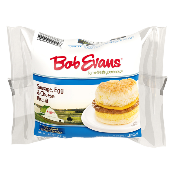 Frozen Breakfast Bob Evans Farms Biscuit, Sausage, Egg & Cheese hero