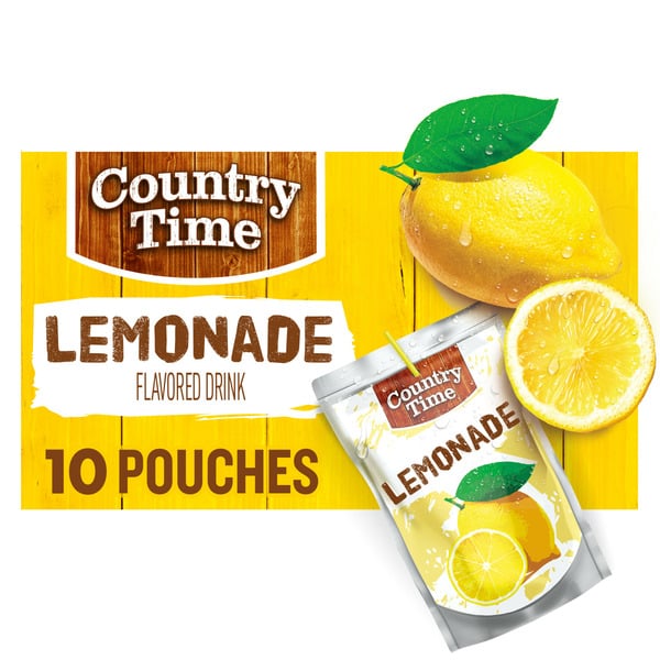 Country Time Lemonade Ready to Drink Flavored Drink Pouches hero