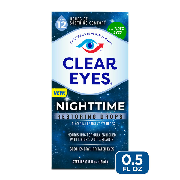 Eye & Ear Care Clear Eyes Eye Drops Nighttime hero