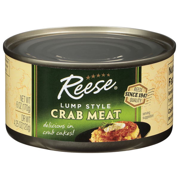 Canned Meat & Seafood Reese's Crab Meat, Lump Style hero