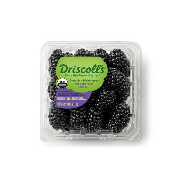 Packaged Vegetables & Fruits Driscoll's Organic Blackberries hero