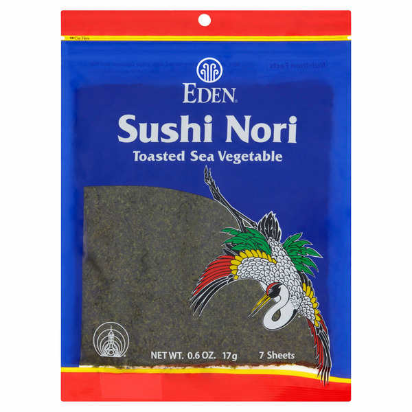 Asian Foods Eden Foods Toasted Sea Vegetable Sushi Nori hero