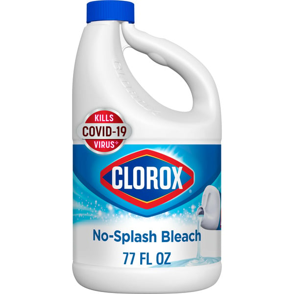 Laundry Clorox Splash-Less® Bleach1, Disinfecting, Kills 99.9% of Bacteria and Viruses, Regular hero