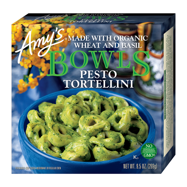 Instant Foods Amy's Kitchen Bowls Pesto Tortellini hero