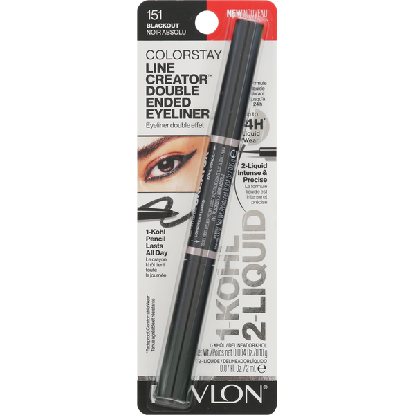 Revlon Eyeliner, Double Ended, Line Creator, Blackout 151 hero