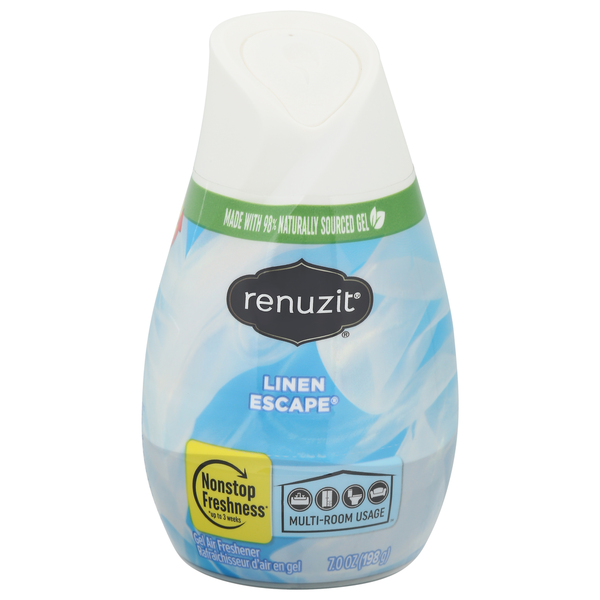 Laundry Renuzit Air Freshener, Gel, Nonstop Freshness, Linen Escape hero