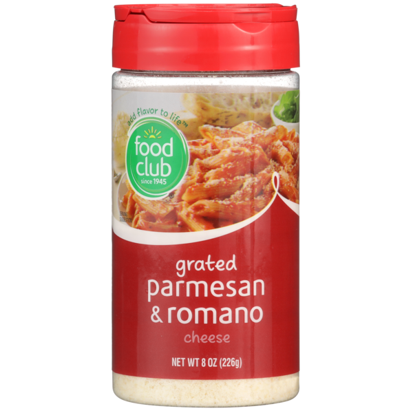 Packaged Cheese Food Club Parmesan & Romano Grated Cheese hero