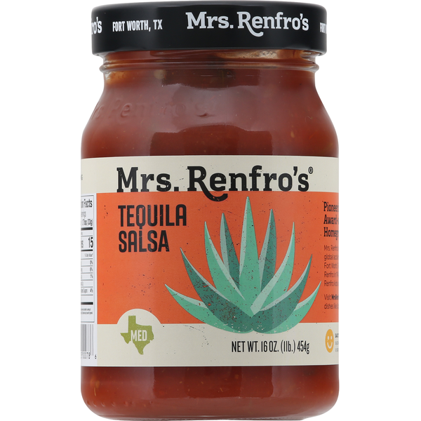 Preserved Dips & Spreads Mrs. Renfro's Salsa, Tequila, Medium hero