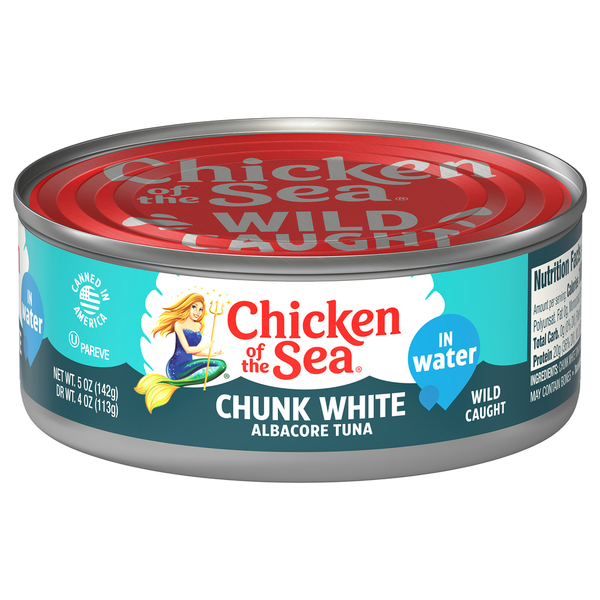 Canned Goods Chicken of the Sea Tuna, Albacore, White, Chunk hero