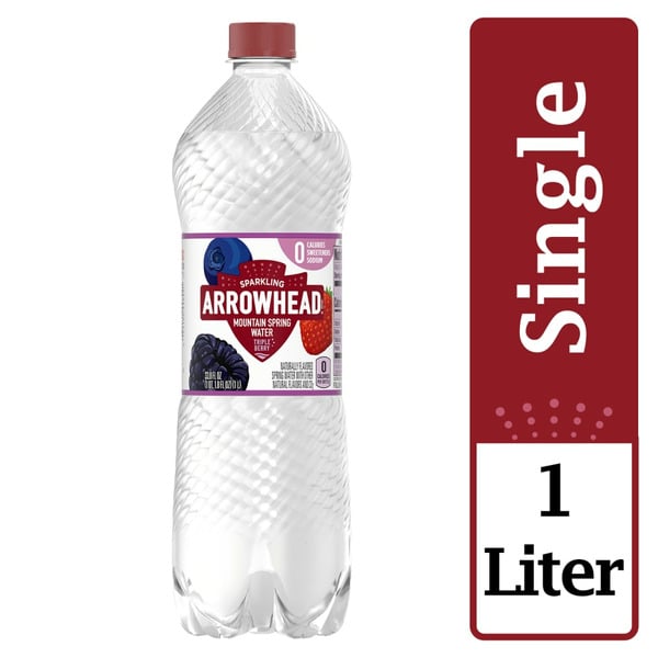 Water, Seltzer & Sparkling Water Arrowhead Sparkling Water, Triple Berry hero