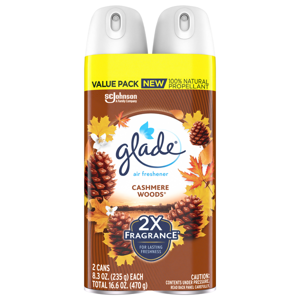 Air Fresheners & Candles Glade Air Freshener, Cashmere Woods, Value Pack hero