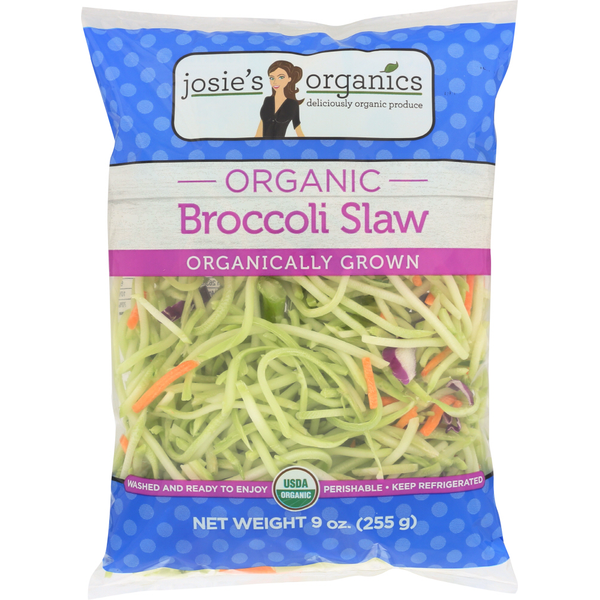 Packaged Vegetables & Fruits Josie's Organic Broccoli Slaw hero