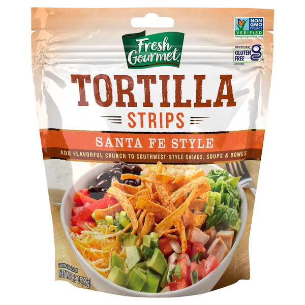 Salad Dressing, Oils & Vinegars Fresh Gourmet Tortilla Strips, Santa Fe Style hero