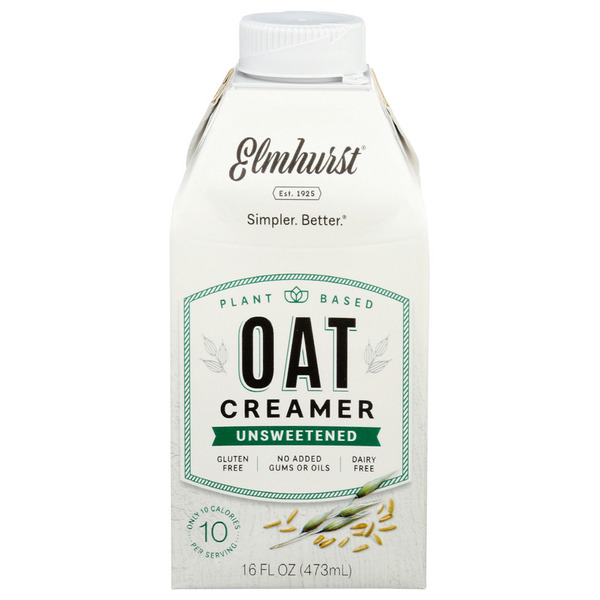 Cream Elmhurst Unsweetened Oat Creamer hero